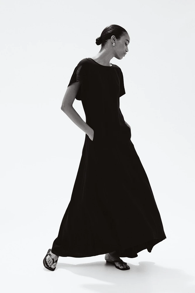 Butterfly-Sleeved Dress