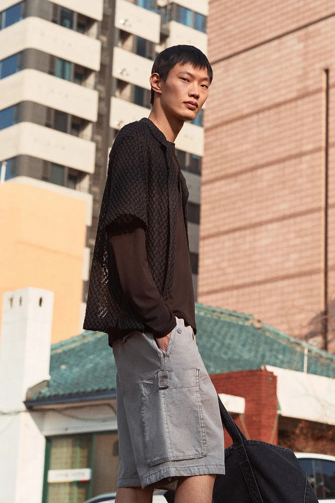 Loose-Fit Cargo Shorts