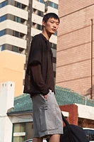 Loose-Fit Cargo Shorts