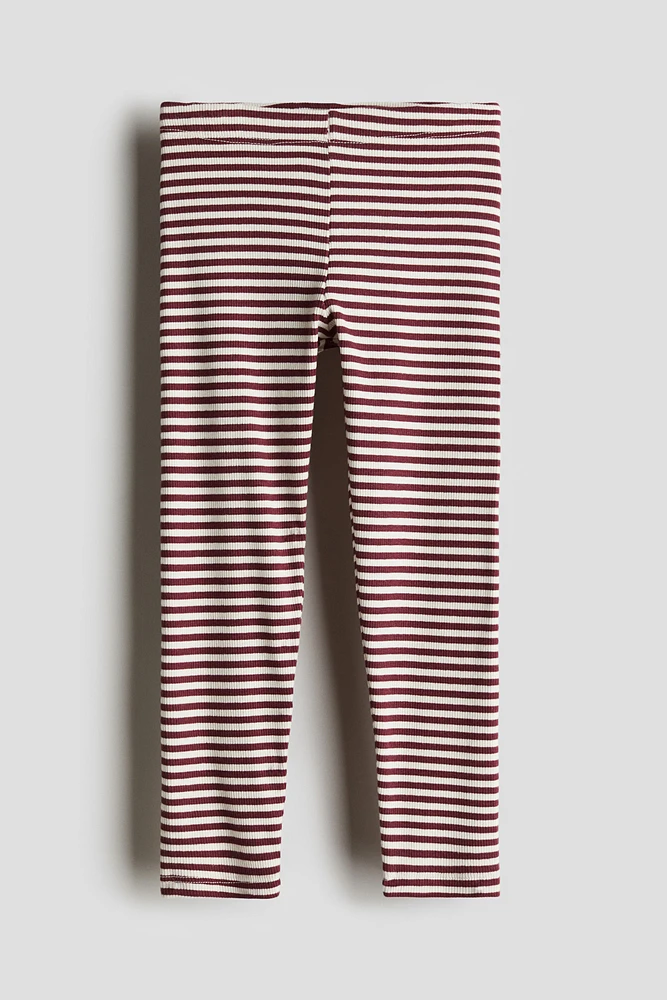 Ribbed Jersey Leggings
