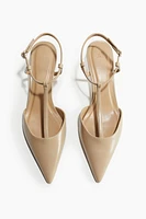 Pointed T-Strap Pumps