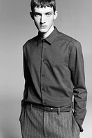 Relaxed Fit Wool-Blend Suit Pants