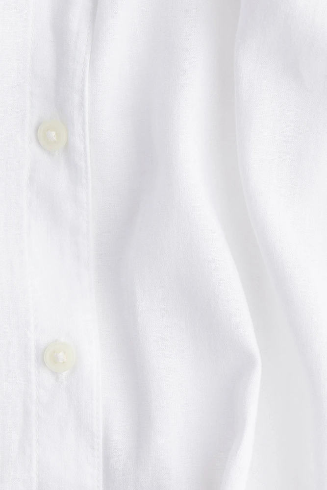 Robe chemise MAMA en lin mélangé