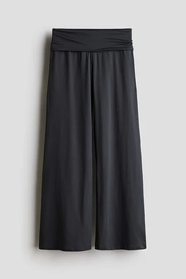 Wide-Leg Jersey Pants