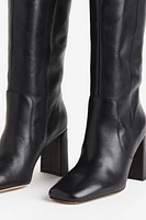 Knee-high Leather Boots