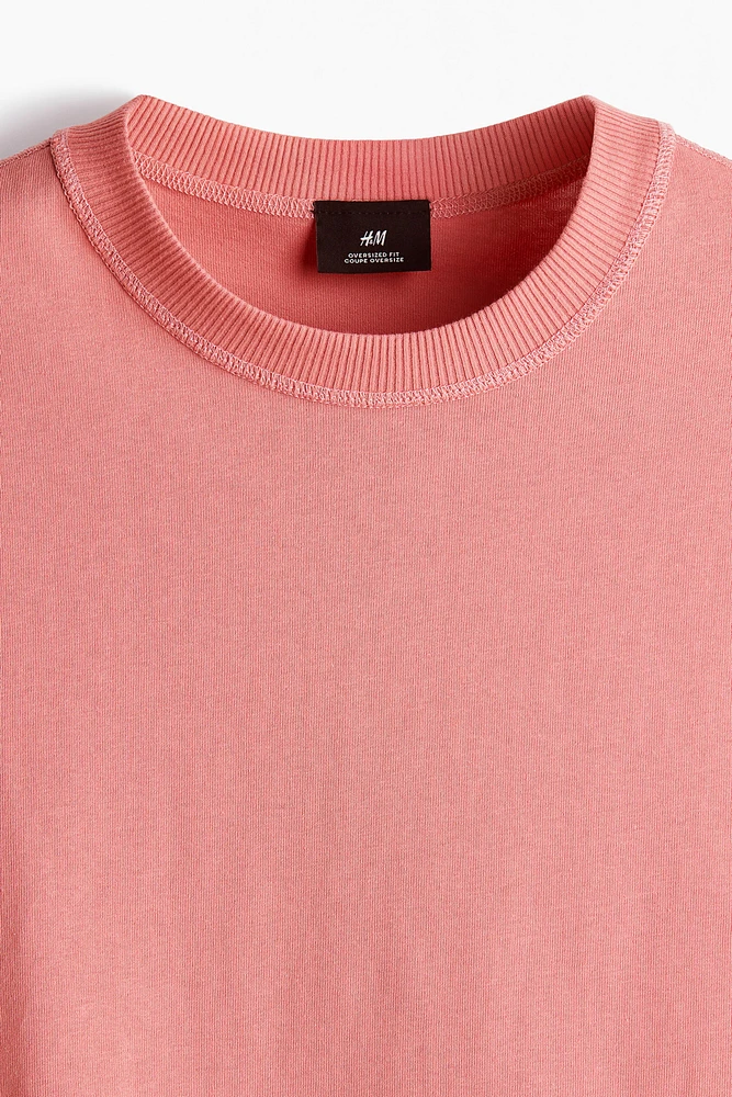 T-shirt délavé Coupe Carrée