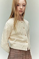 Cable-Knit Cardigan