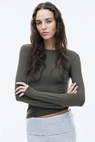 Long-sleeved Microfiber Top