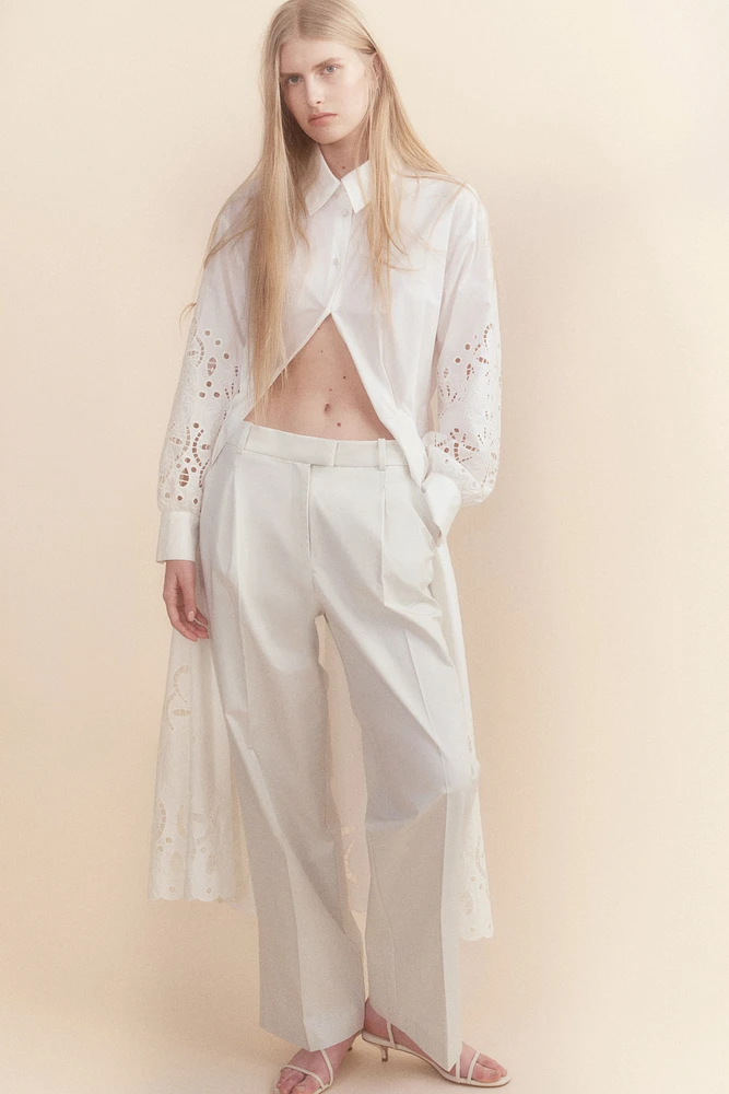 Pantalon coutil avec plis marqués