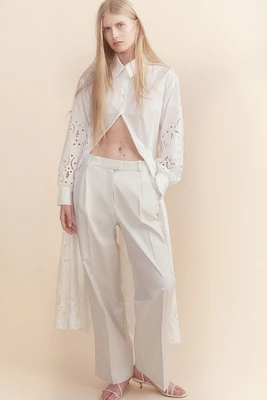 Pantalon coutil avec plis marqués