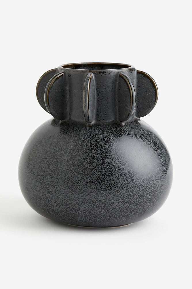 Reactive-glaze Stoneware Vase