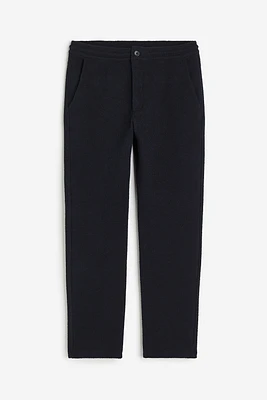 Regular Fit Bouclé Jersey Pants