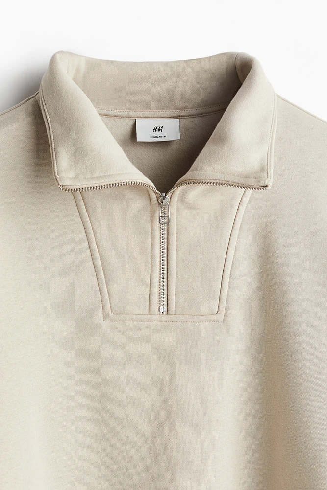 Regular Fit Half-Zip Sweatshirt