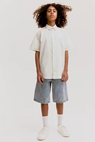Short-Sleeved Cotton Shirt