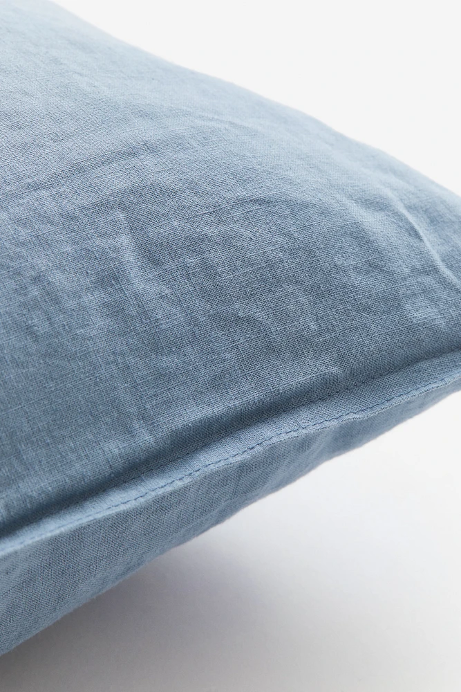 Washed Linen-blend Pillowcase