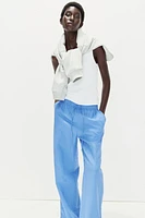 Linen-blend Pants