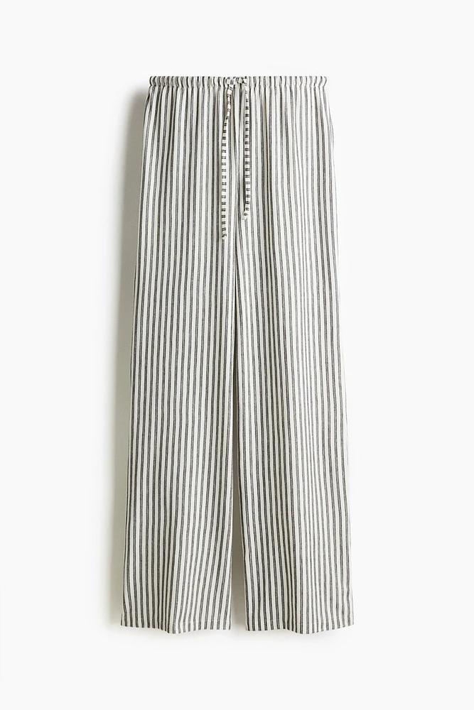 Pantalon droit avec cordon de serrage
