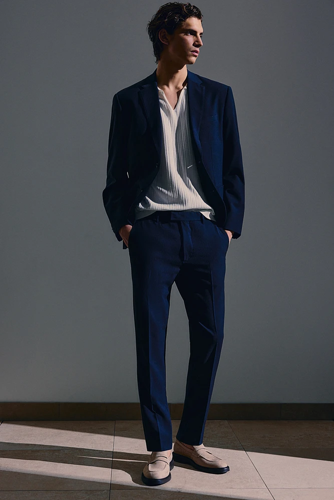 Slim Fit Seersucker Suit Pants