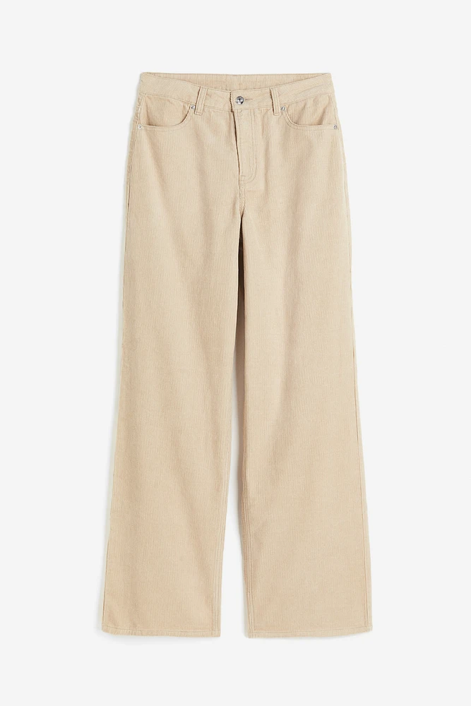 Pantalon en velours côtelé