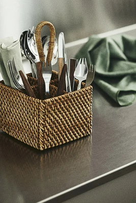 Rattan Cutlery Basket