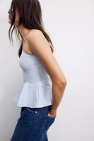 Peplum Bandeau Top