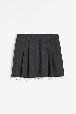 Pleated Mini Skirt