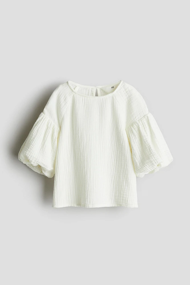 Blouse en mousseline de coton
