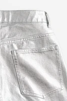 Coated Straight Regular Jeans