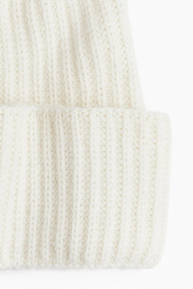 Rib-Knit Wool-Blend Hat