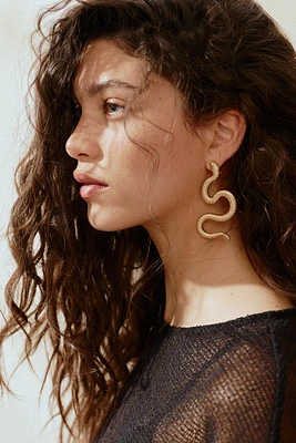 Snake-Shaped Earrings
