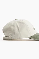 Embroidered-motif Twill Cap