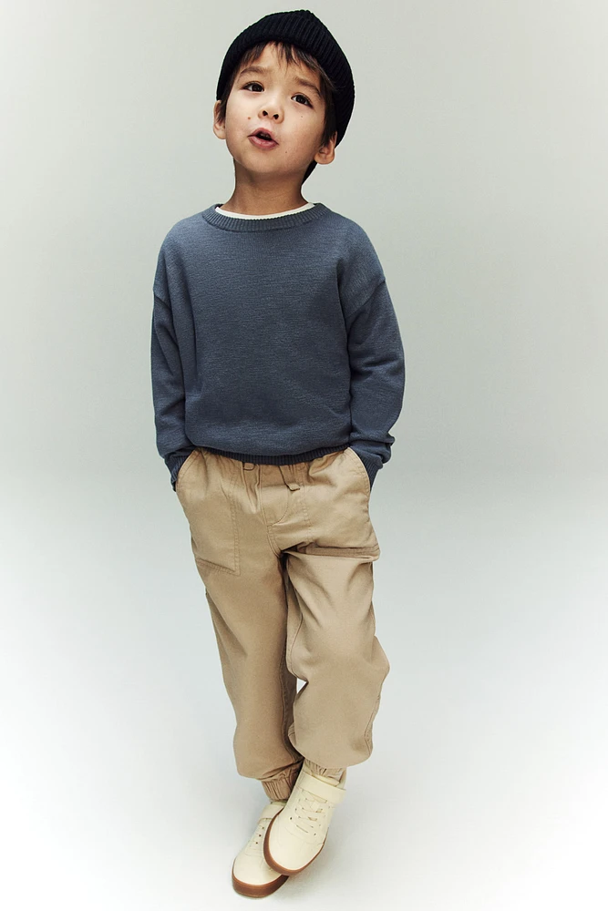 Loose-Fit Cotton Sweater
