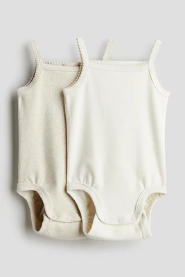 2-pack Sleeveless Cotton Bodysuits