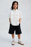 Chemise ample en coton