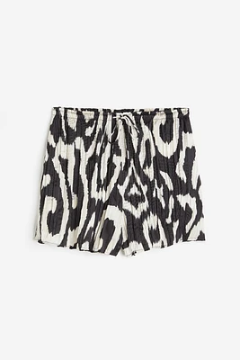 Printed Satin Shorts