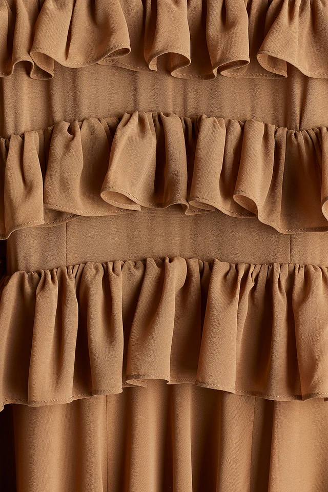 H&M Ruffle-Trimmed Chiffon Dress | Pacific City