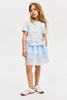 Tiered Cotton Skort