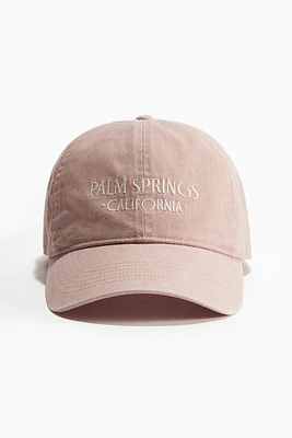 Casquette en coton avec motif
