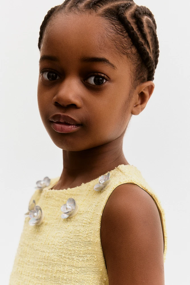 Bouclé-Weave Dress