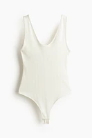 Ribbed Thong Bodysuit