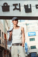 Slim-Fit Ribbed Tank Top