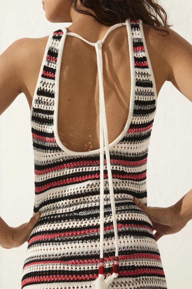 Pointelle-Knit Dress