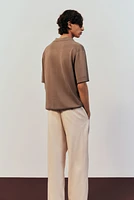 Regular-Fit Fine-Knit Polo Shirt