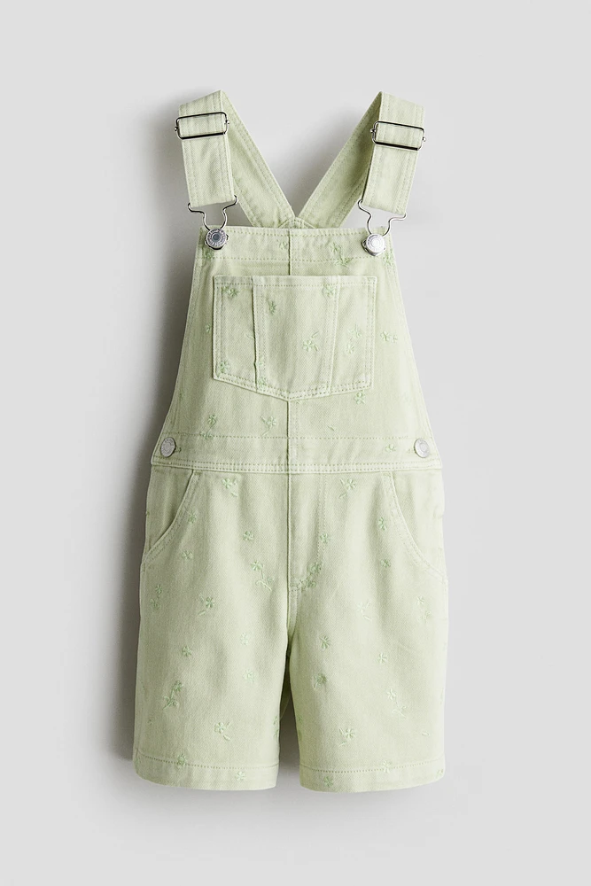 Denim Overall Shorts
