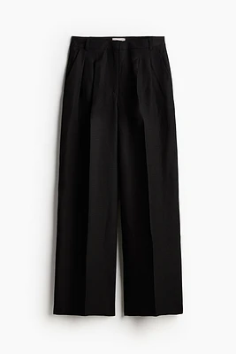 Dressy Linen-blend Pants