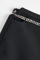 Pants with Rhinestone Belt