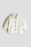 Overshirt with Eyelet Embroidery