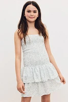 Smocked Strappy Dress
