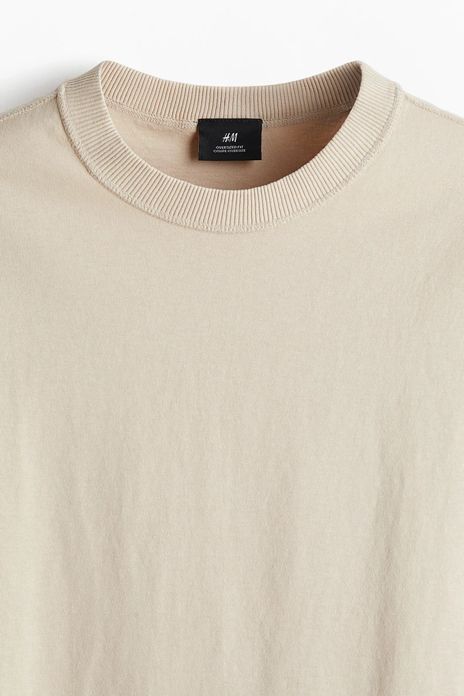 T-shirt délavé Coupe Carrée