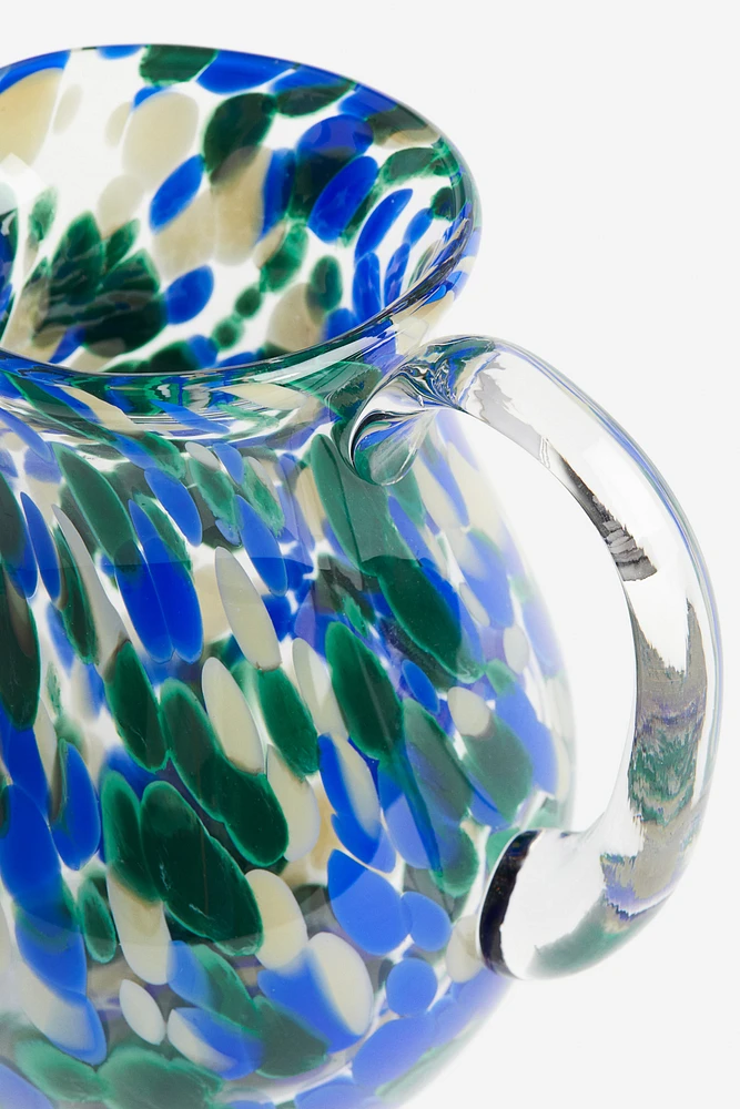 Patterned Glass Pitcher